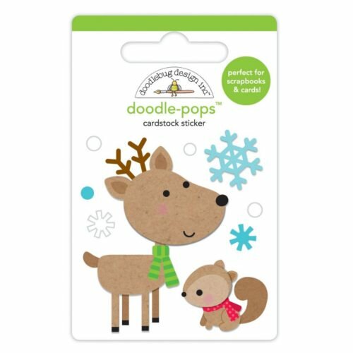 Adornos adhesivos 3D Dear Friends De Doodlebug Design