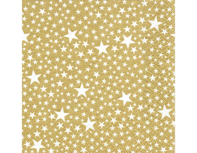 Servilleta para decoupage 33 x 33 Starlets Gold
