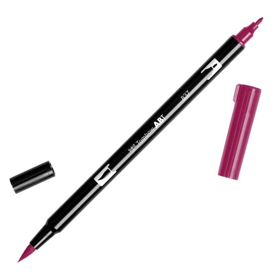 Rotulador ABT Dual Brush 837 Wine Red Tombow