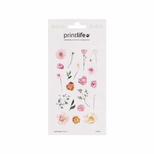 Washi Paper Stickers Floral 10 Printlife