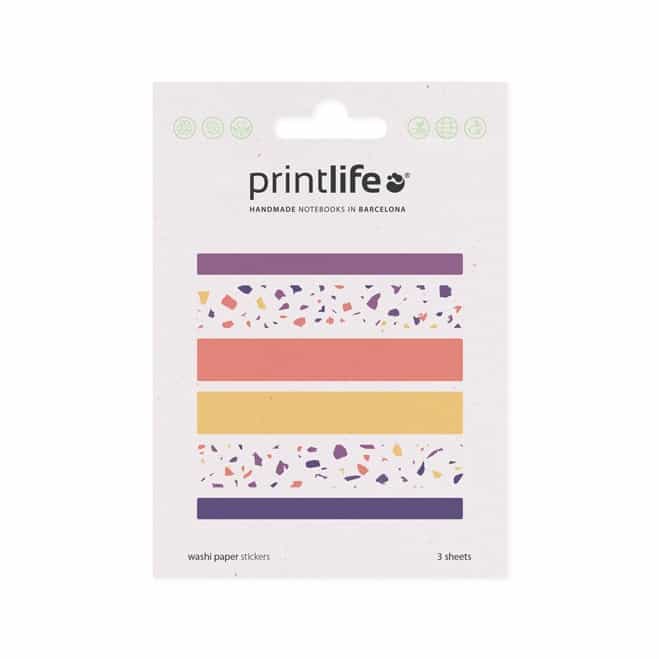 Washi Paper Stickers Terrazzo Printlife